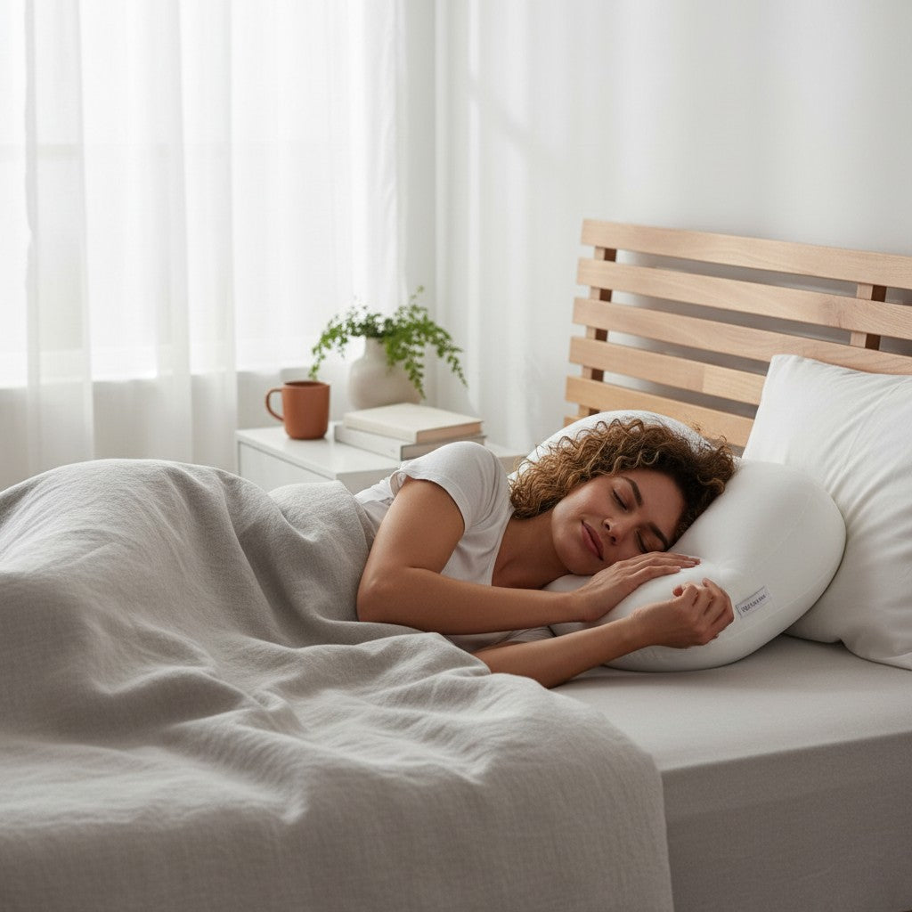 SoftNest Slaap Kussen - Verlicht druk op nek en schouders tijdens het slapen