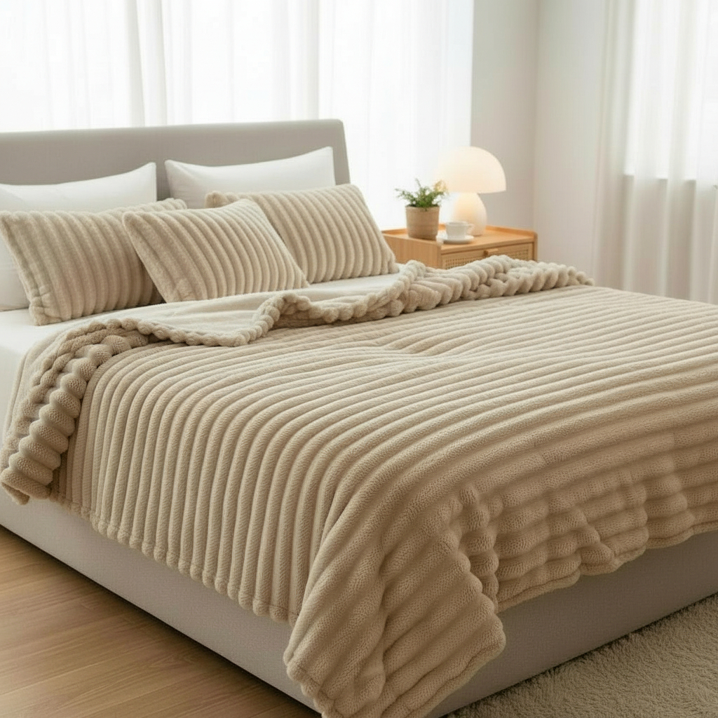 VelvetWarm™ Kaki Comfort Throw "De ultieme knuffeldeken voor elk moment"