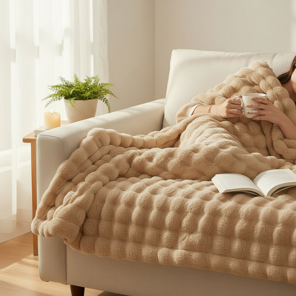 Bubble Deken – Ontspannende Deken die direct stress verzacht