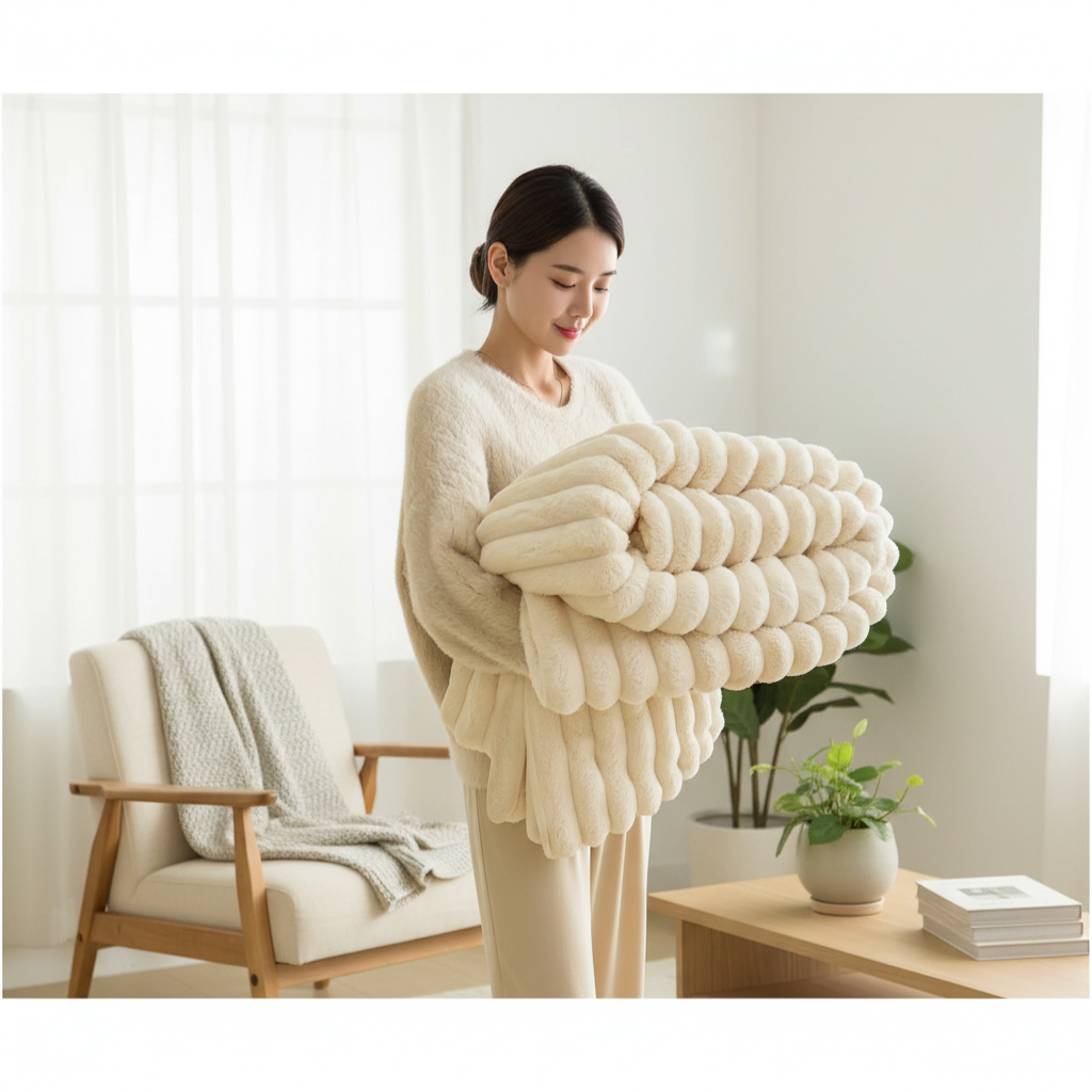 VelvetWarm™ Witte Comfort Throw "De ultieme knuffeldeken voor elk moment"