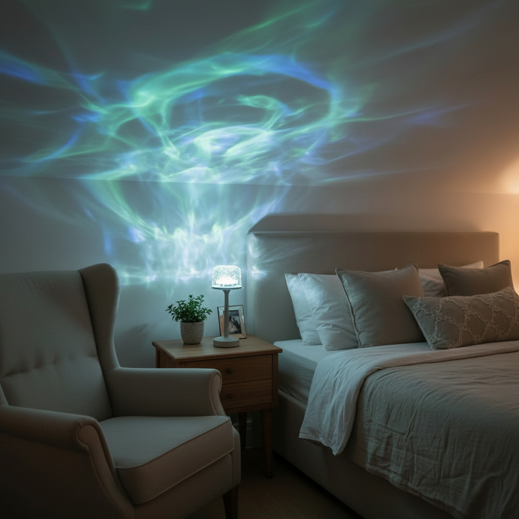 SereneWave - Ontspan onder golvend licht.