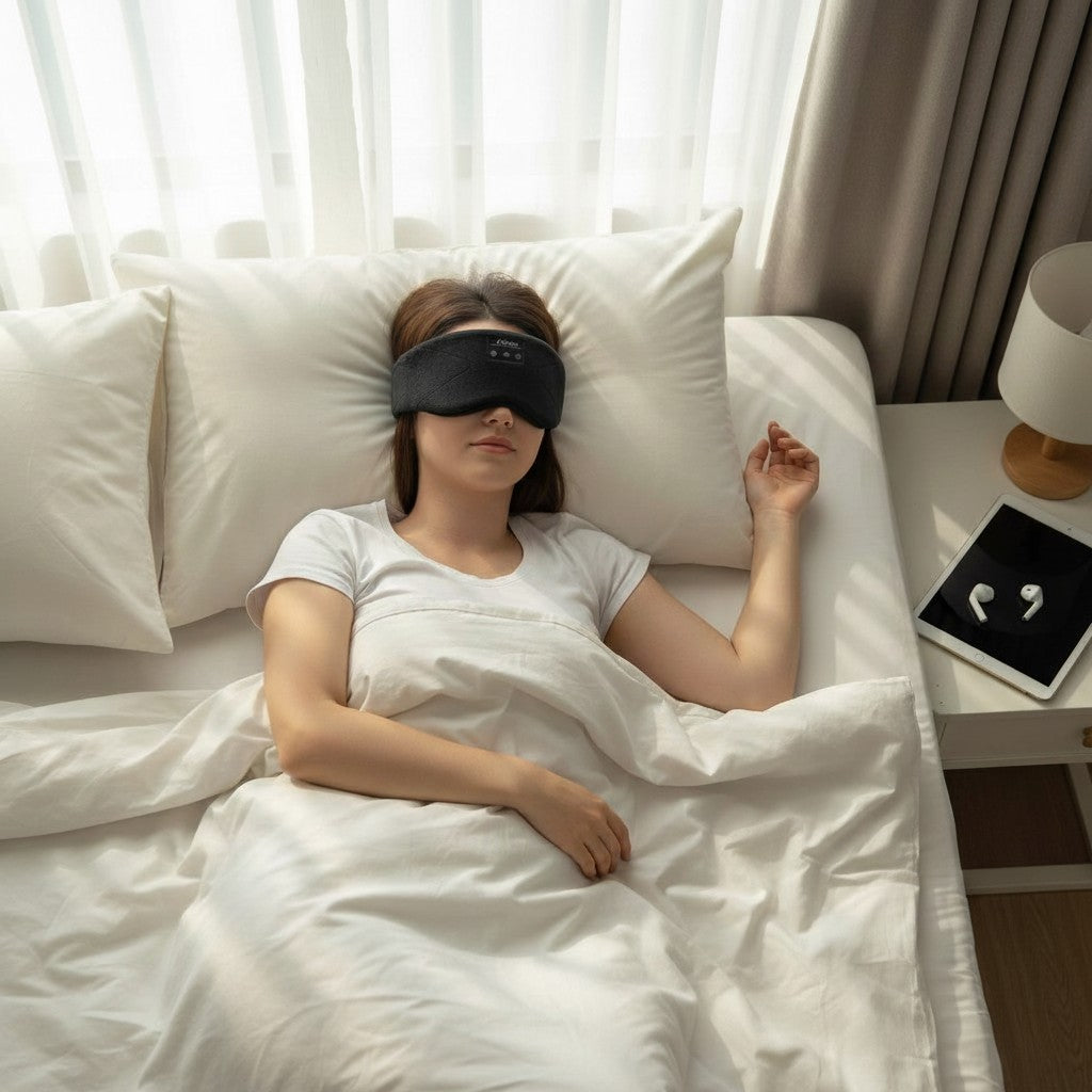 Quietmind Pro Bluetooth Masker - Sluit de wereld af en val sneller in slaap