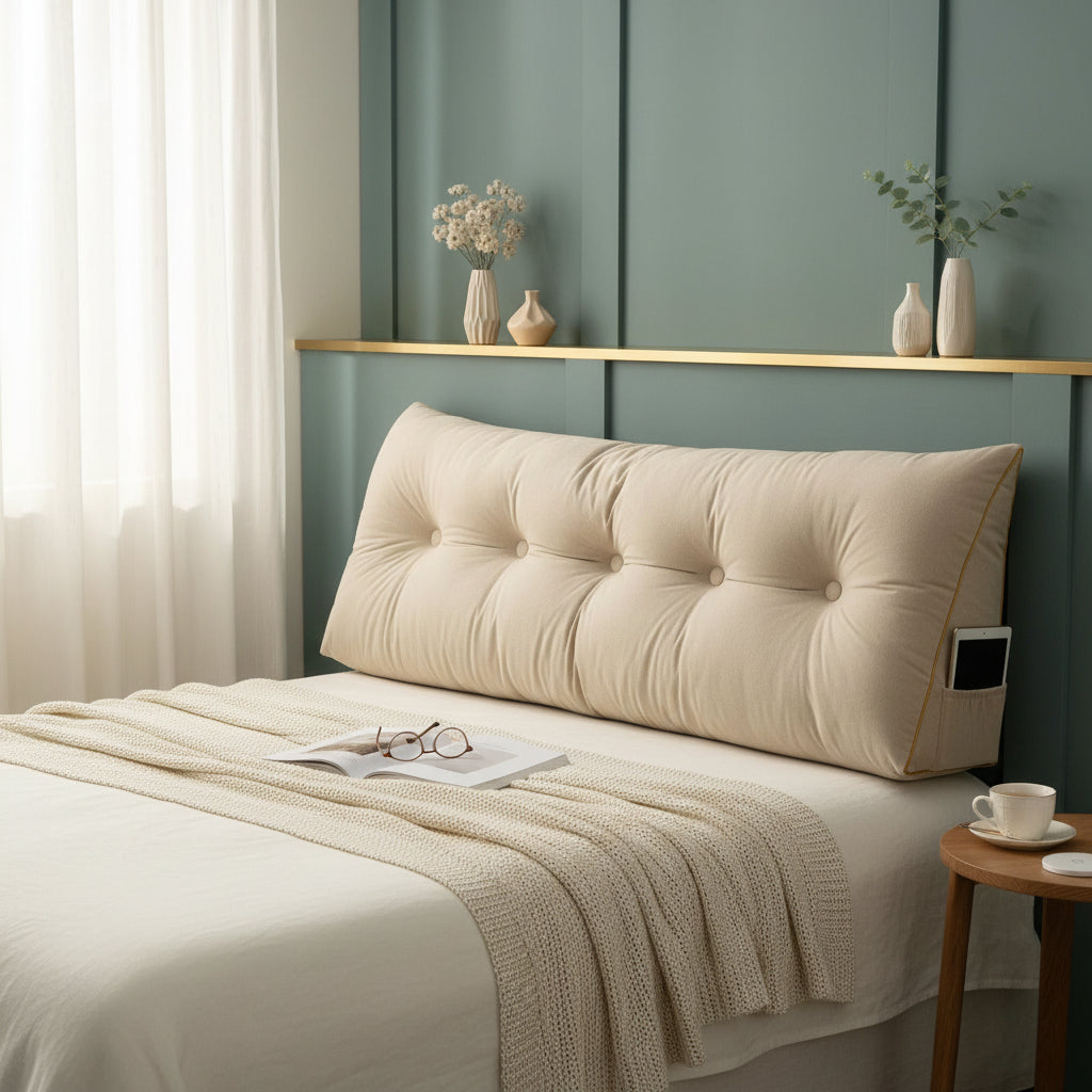 Back Luxe Kussen - Van bed naar lounge in seconden.