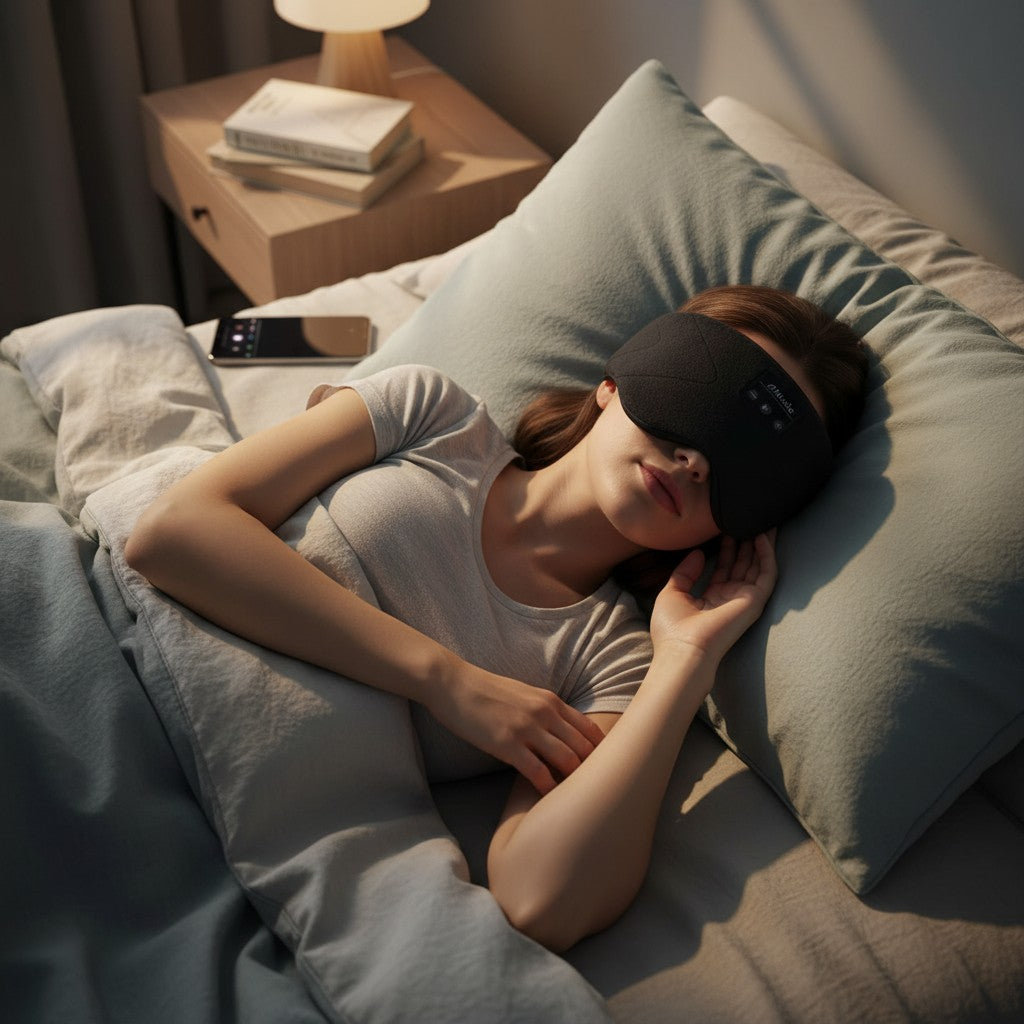 Quietmind Pro Bluetooth Masker - Sluit de wereld af en val sneller in slaap