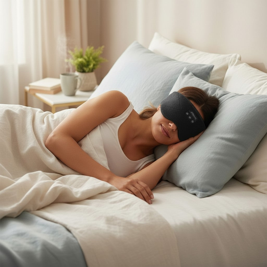 Quietmind Pro Bluetooth Masker - Sluit de wereld af en val sneller in slaap