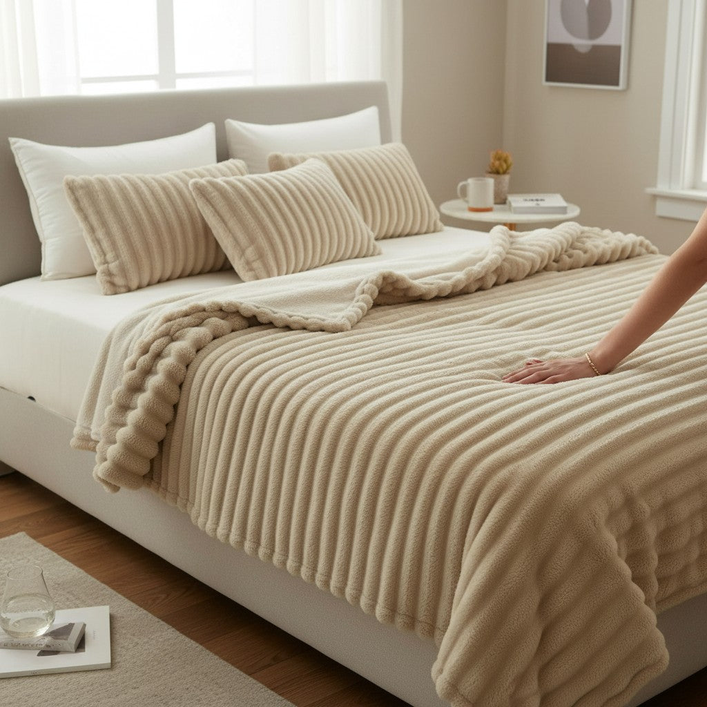 VelvetWarm™ Kaki Comfort Throw "De ultieme knuffeldeken voor elk moment"